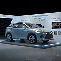 Modern display stand car stand 3d model