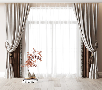 New Chinese Curtain 3d model