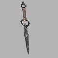 Decorative Medieval Sword Weapon With Ornate Hilt Intricate Guard And Metallic Blade