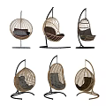 Various Stylish Rattan Hanging Chairs With Modern Designs And Comfortable Seats