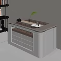 Modern Sleek White Jewelry Cabinet With Glass Top Illuminated Drawers And Decorative Plants