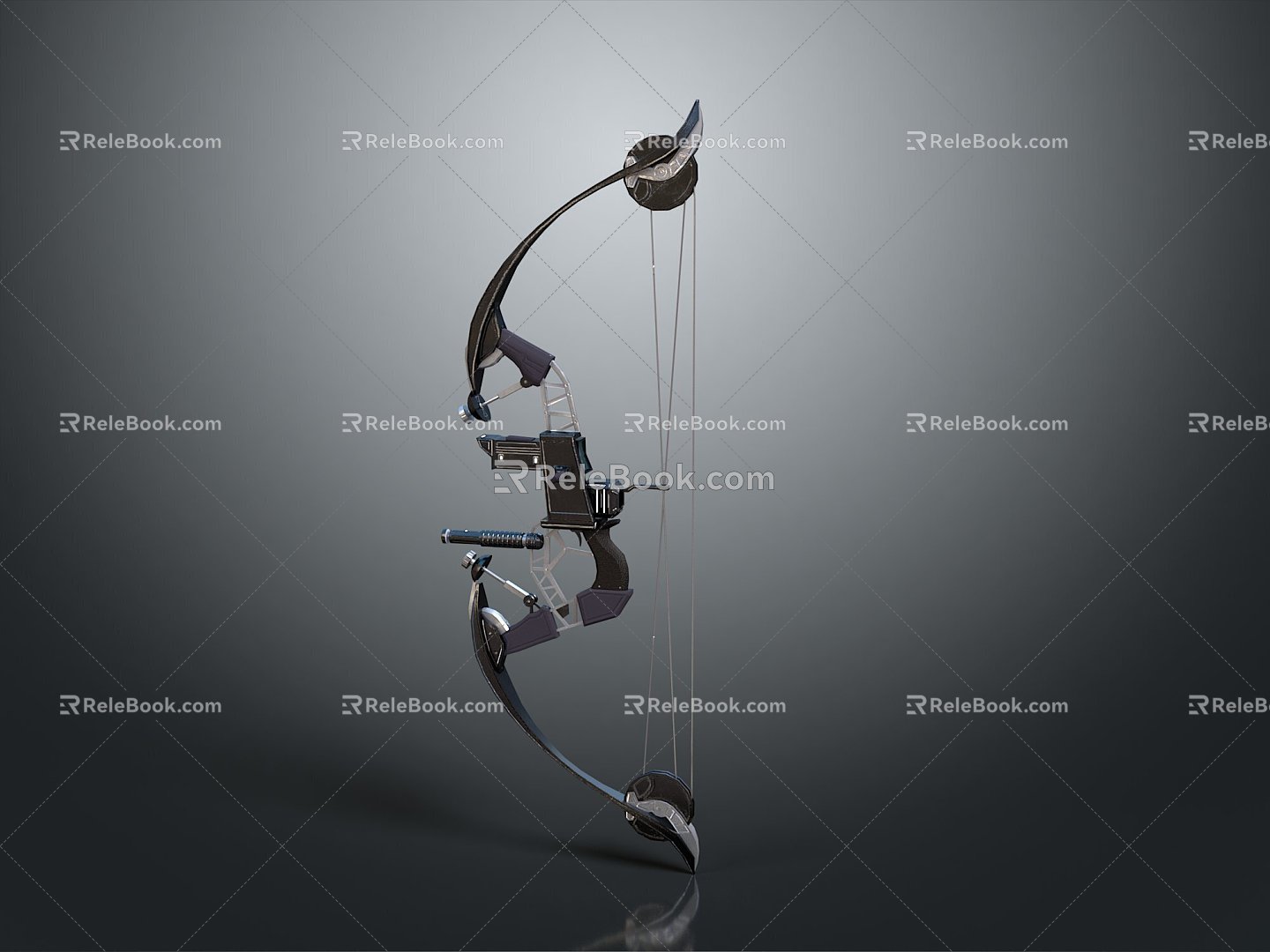 Bow Science Fiction Bow and Arrow Crossbow Crossbow Crossbow Crossbow Mechanical Crossbow Shifting Bow and Arrow Shooter Distal Equipment Weapons 3d model