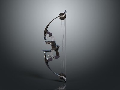 Bow Science Fiction Bow and Arrow Crossbow Mechanical Crossbow Shifting Bow and Arrow Shooter Distal Equipment Weapons 3d model