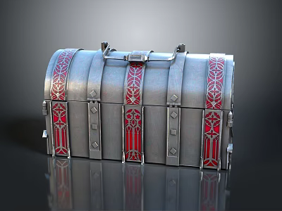 Modern Cartoon Chest Treasure Chest Treasure Chest Jewelry Chest 3d model
