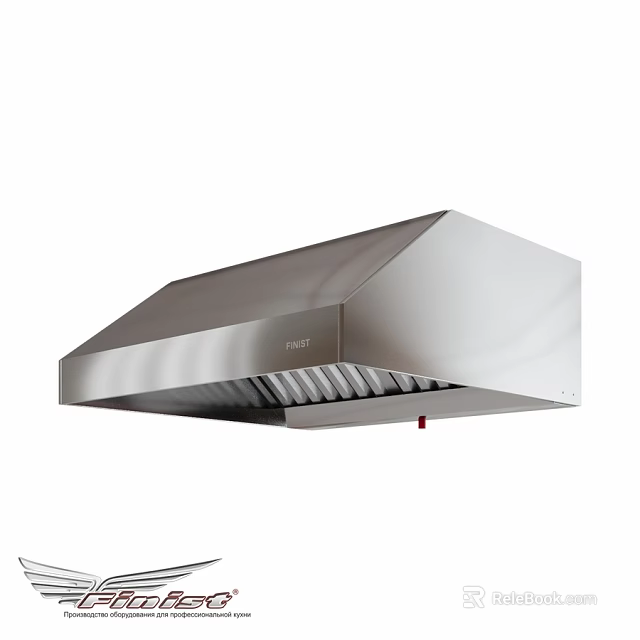 Stainless Steel Commercial Kitchen Range Hood Equipment For Efficient Ventilation 3d model 