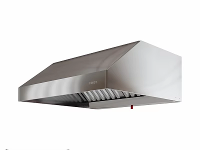 Stainless Steel Commercial Kitchen Range Hood Equipment For Efficient Ventilation 3d model