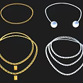 Gold And Silver Necklaces Collection With Layered Designs Round Pendants And Beads