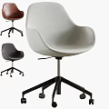 Modern Office Chair With Ergonomic Design Multiple Colors And Swivel Wheels