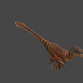 Realistic Feathered Dinosaur Model In Standing Pose With Detailed Texture