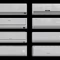 Multiple Wall Mounted Air Conditioner Fans With Sleek Design And Functional Features