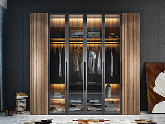 Modern wardrobe 3d model