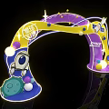Modern Gate Head Planet Theme Interstellar Space Theme 3d model