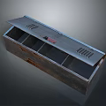 Metal Storage Box With Divided Compartments And Lid For Household Organizing