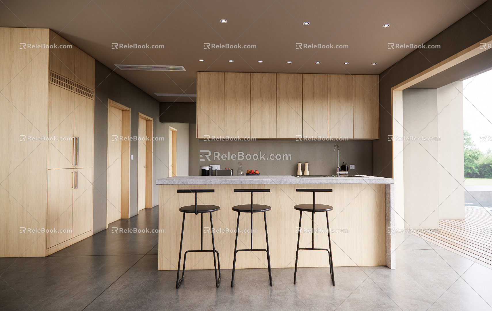 Modern Kitchen 3d model