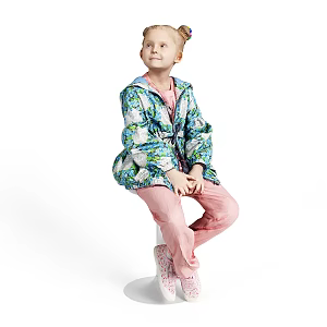 Children Girls Sitting Girls 3d model