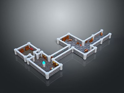 Cave Dungeon Underground Cave Game Environment Game Scene Fairy Tale Scene Fairy Tale 3d model