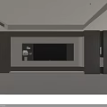 Modern TV Wall Interior Design With Wooden Cabinets And LED Lighting
