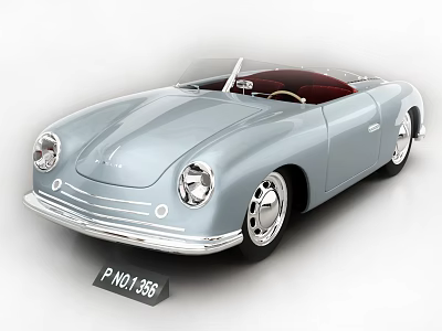 Hyundai sports car Porsche Classic Car 3d model