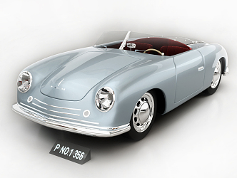 Hyundai sports car Porsche Classic Car 3d model