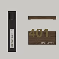 Traffic Sign Featuring Numbers 401 1306 And Welcome Message In Wooden Black Metal Design