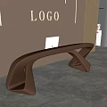 Modern Reception Desk Cashier Desk Bar Desk Reception Desk Simple Front Desk 3d model