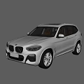 Silver BMW SUV With Modern Exterior Design And Sporty Alloy Wheels