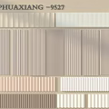 Assorted Wall Panels Featuring Various Colors And Vertical Horizontal Patterns 3d model