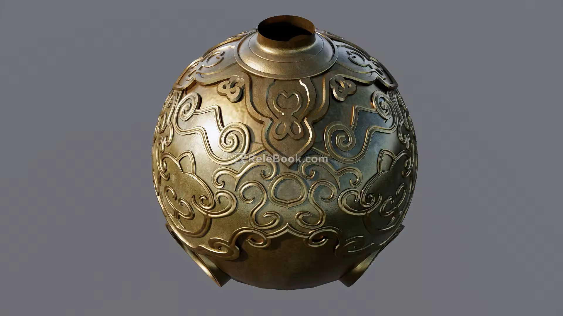 Modern pattern ball 3d model