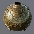 Modern pattern ball 3d model