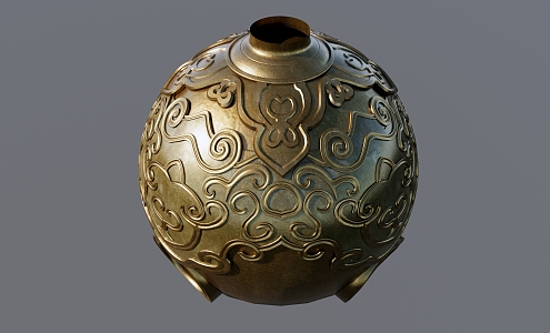 Modern pattern ball 3d model