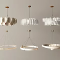 Modern Chandelier Designs With White Shades And Gold Metal Frames Various Unique Styles