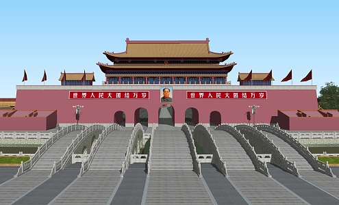 Chinese Tiananmen Square 3d model