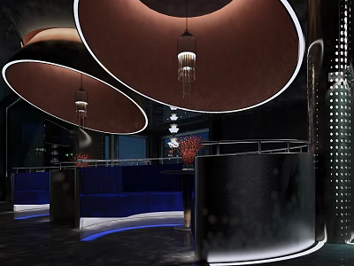Modern Bar Sofa Card Seat 3d model