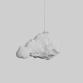 Abstract Shaped White Cloud Like Pendant Light For Modern Interior Design
