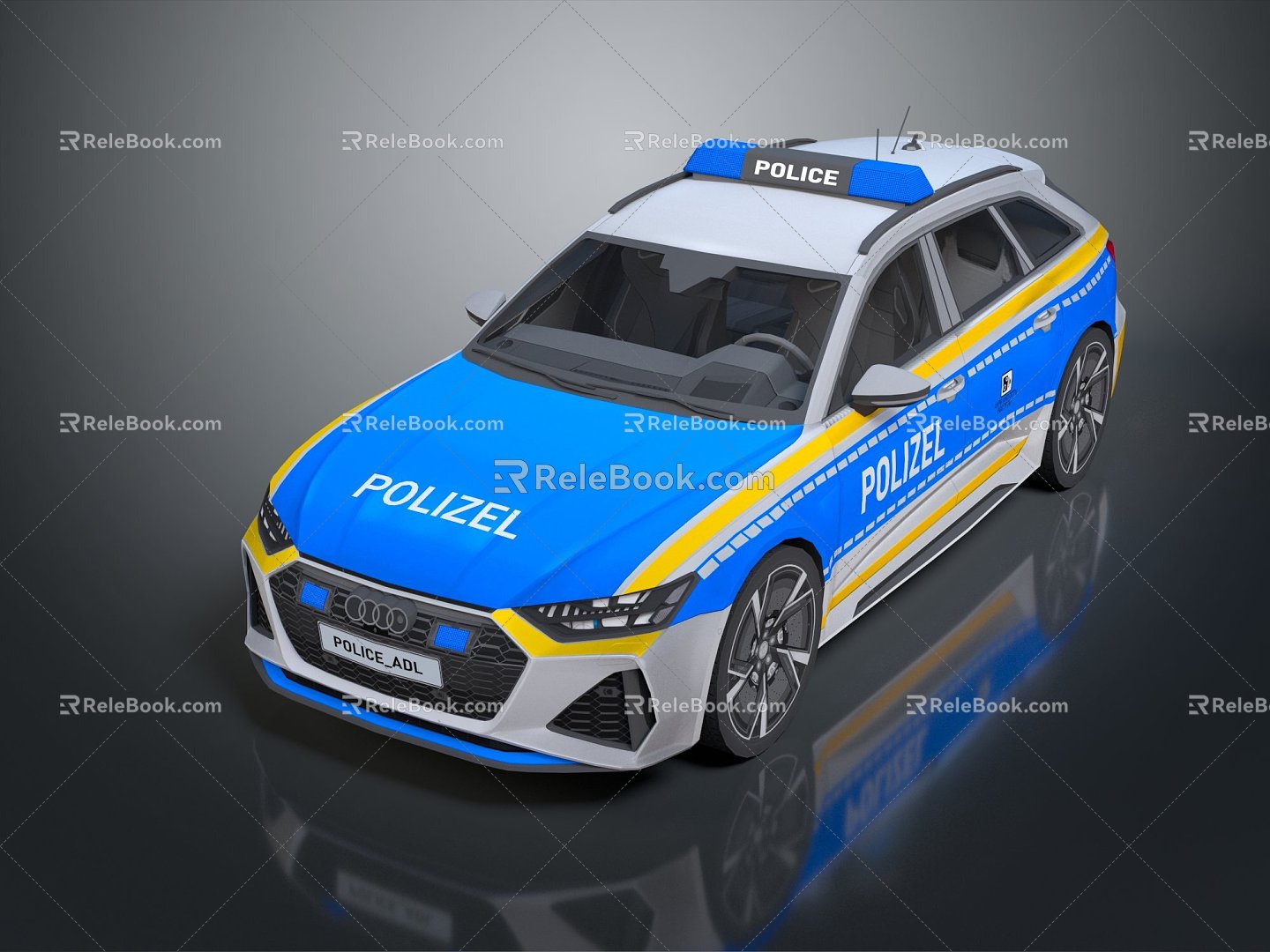 Modern Police Car Police Car Police Car Police Car 3d model