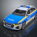 Modern Police Car Police Car Police Car Police Car 3d model