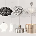 Various Modern Pendant Light Designs With Floral Spherical And Metallic Fabric Styles