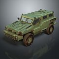 Bulletproof Car Armed Jeep Armed Car Armed Bulletproof Car Military Jeep Off-road Jeep Humvee 3d model