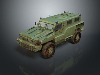 Bulletproof Car Armed Jeep Armed Car Armed Bulletproof Car Military Jeep Off-road Jeep Humvee 3d model