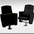 Green and Black Upholstered Chairs With Modern Design Armrests and Metal Bases