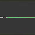 Green Lightsaber With White And Silver Hilt On Black Reflective Surface