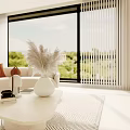 Warm Cream Style Open Dining And Living Space With Central Island Bar Stools And Appliances