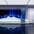 Modern Glass Display Shelves With LED Lighting For Retail Product Showcase Design