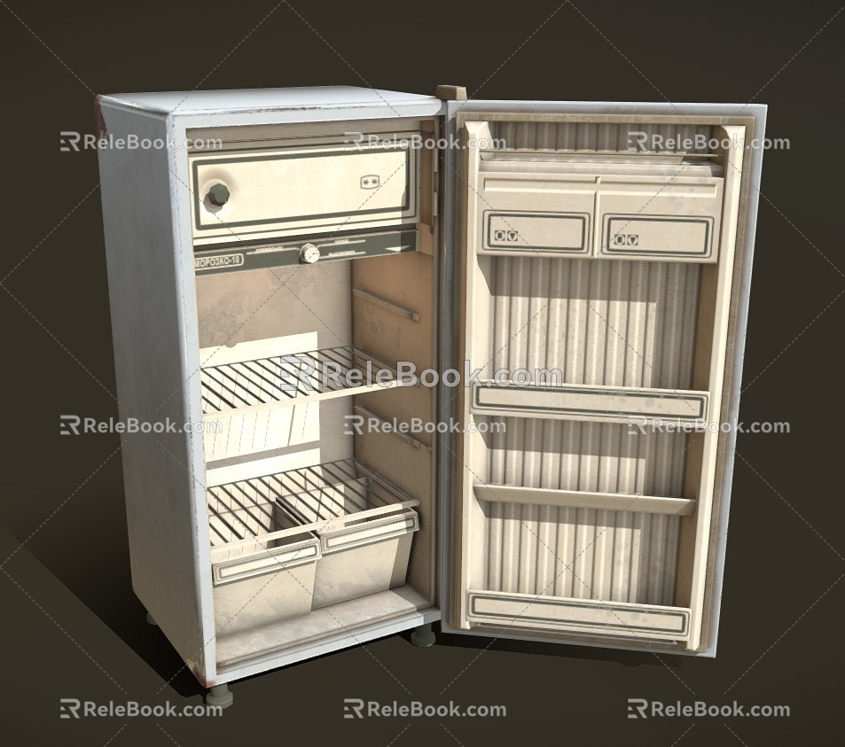 refrigerator old refrigerator old refrigerator 3d model