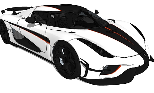 Hyundai Motor Koenigseg Motor 3d model