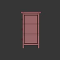Classic Wooden Entryway Side Cabinet With Multiple Drawers Storage Console Design 3d model
