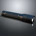 Modern flashlight military flashlight 3d model