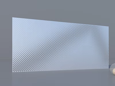 Gradient Perforated Plate Hollow Background Plate Transparent Wall Panel Aluminum veneer Partition Punched Wall Panel 3d model