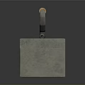 Unique Rustic Stone Container With Wooden Handle And Decorative Holes