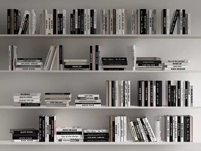 Modern Book Book Book Bookshelf Ornaments 3d model